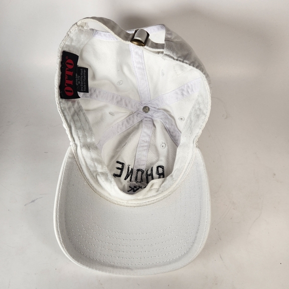 RHONE Cap Strap Back White Trucker Cotton Dad Hat Logo Baseball - Picture 6 of 9